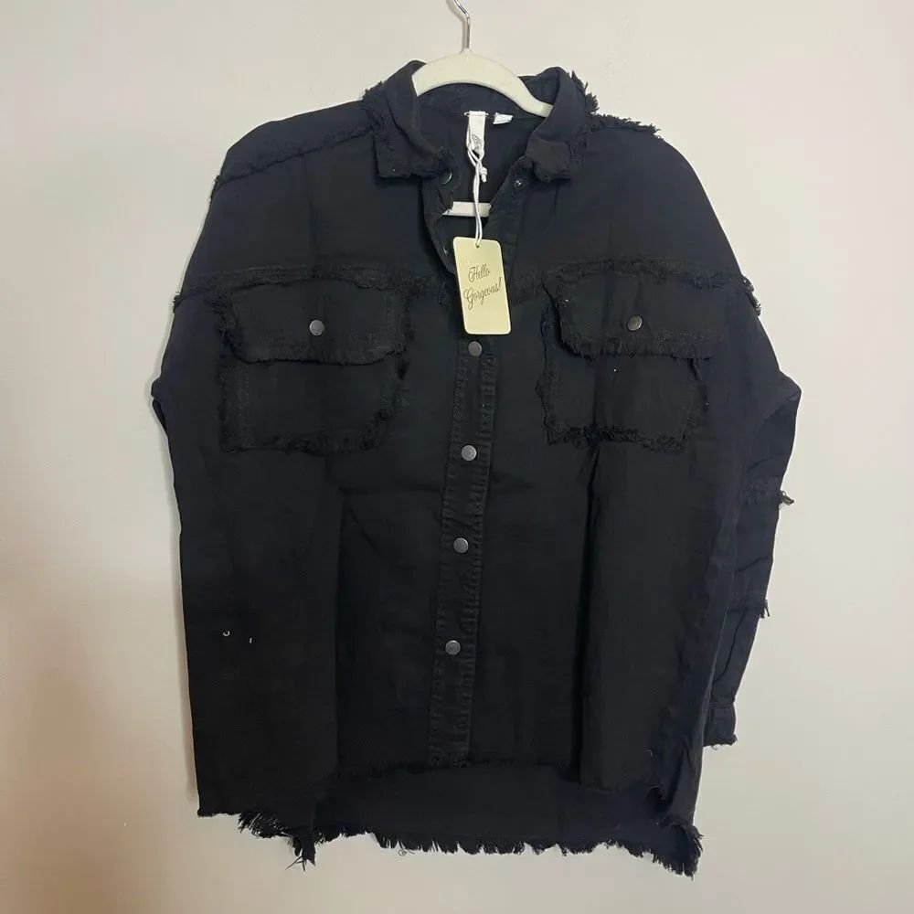 ELAN All You Need Is Love Jacket | Black NWT - Picture 3 of 7